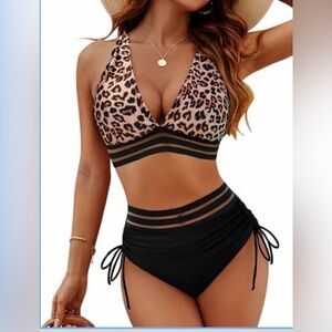 Blooming Jelly Women High Waisted Bikini Sets Tummy Control Swimsuits Two Piece